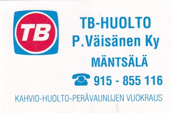 Mäntsälä, P. Väisänen TB   b523
