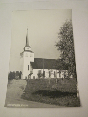 VANHA Postikortti Kiuruvesi 1950-l Alkup.Mallikappale