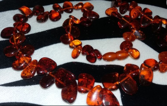 Vintage vanhaa meripihka kaulakoru Amber