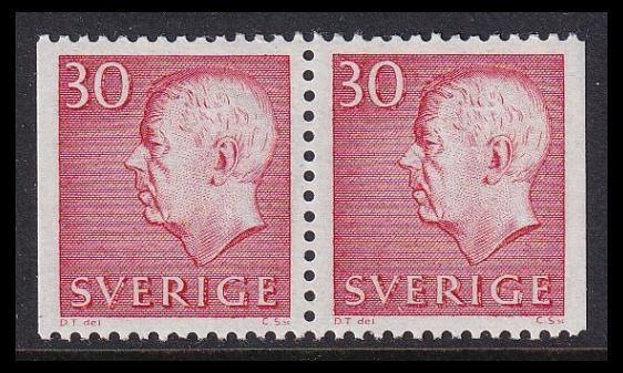 Ruotsi 551DD ** Gustaf VI 30 öre (1966)