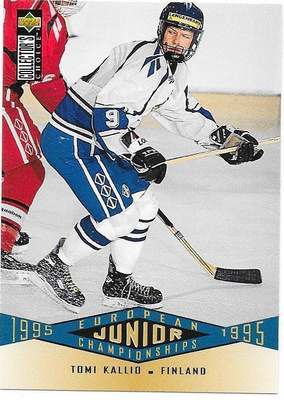 1995-96 Collector`s Choice #334 Tomi Kallio Suomi TPS RC