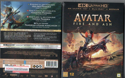 (UUTUUS) Avatar Fire And Ash (87 735) UUSI -FI- 4K HD+BLUR s
