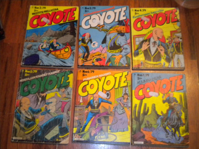 COYOTE 1979 numerot 2-7 sarjakuva 6kpl