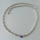 Kreikkalainen kaulakoru - Sterling Silver and Blue Lapis - pikkukuva 2