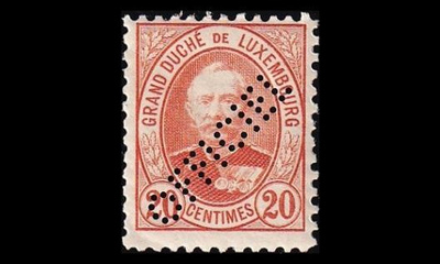 Luxemburg 68D * Virkamerkki läviste 20 C (11½:11) (1899)