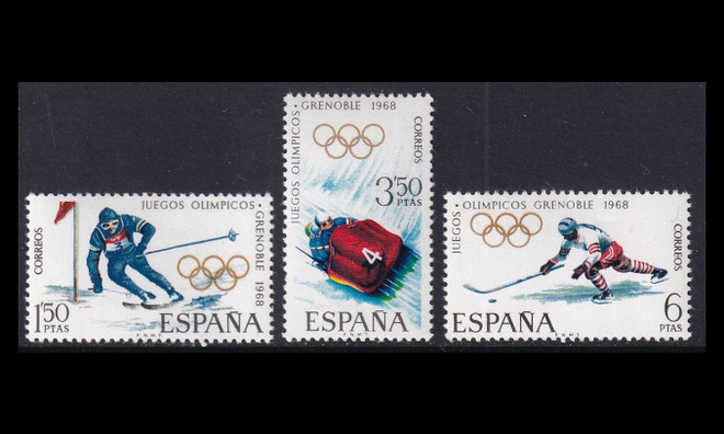 Espanja 1735-7 ** Talviolympialaiset Grenoble (1968)