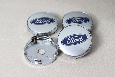 Ford vannekeskiöt – Kromireunus, Kromi-Sininen – 60mm (4kp