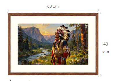 Uusi Intiaani art print taulu 40 cm x 60 cm