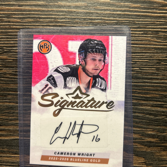 25-26 Blueline Gold Signature Cameron Wirght 40/40 HPK