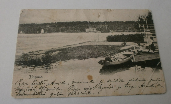 Viipuri, Papula, ranta- ja laiturinäkymä, mv pk, p. 1906