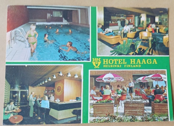 Helsinki, Hotelli Haaga, nelikuvakortti, ei p.
