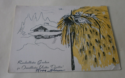 Tampere, Ilon pisara -lomakoti, joulukortti, p. 1956
