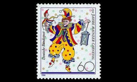 Saksa 1349 ** Mainzin karnevaalit 150v (1988)