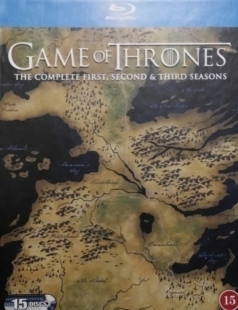 Game of Thrones - Kaudet 1-3 (15-Discs, OOP!!) Suomi BLU-RAY