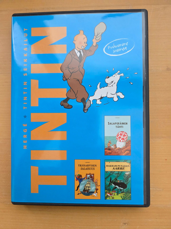 TINTIN SEIKKAILUT BOX 3 . DVD . HERGE