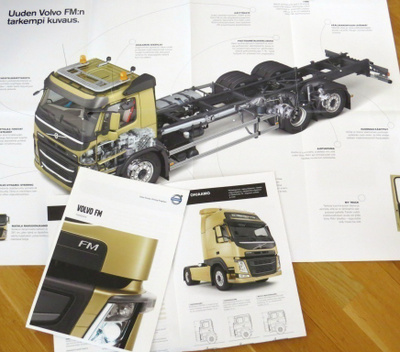 2013 Volvo FM kuorma-auto esite - KUIN UUSI - suom -20 sivua
