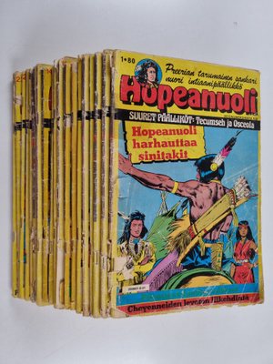 Hopeanuoli vuosikerta 1980 (1-24, puuttuu nrot 4,11,17 ja...