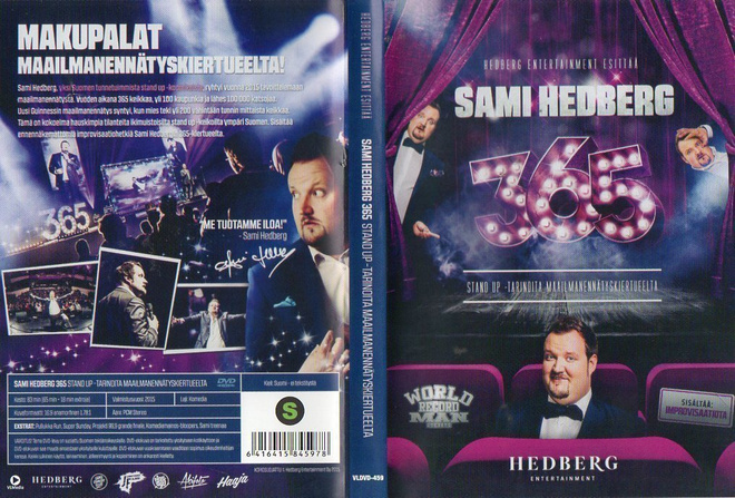 SAMI HEDBERG 365	(21 989)	k	-FI-	DVD			stand-up, 2015