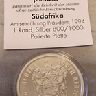 Etelä-Afrikka 1 Rand hopeaa 1994 - pikkukuva 2
