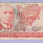 Costa Rica 1000 Colones v.1989 P-256e - pikkukuva 1