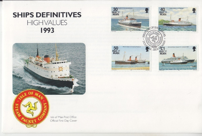 Isle of Man laivoja FDC