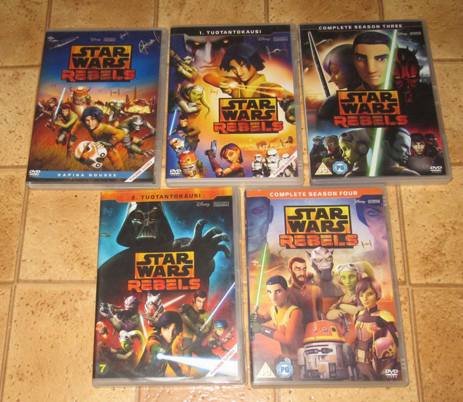 Star Wars Rebels 5 box yht. 15 dvd-levyä kerralla animaatio