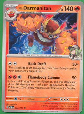 Pokémon N's Darmanitan (ASC 033)