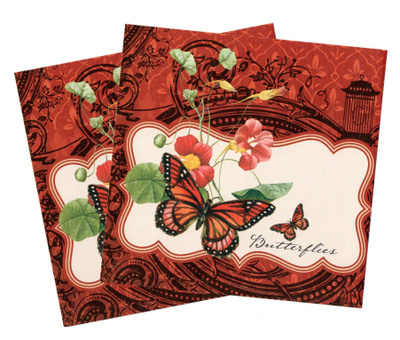 KUVIOKARTONKI x 2 °°~PERHOSET~ BUTTERFLIES~°° -SETTI /Nro25