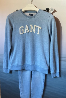 GANT vaalea farkun sininen logo college S