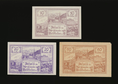 Itävalta 10, 20, 60, Heller, Waldkirchen am Wesen 1920