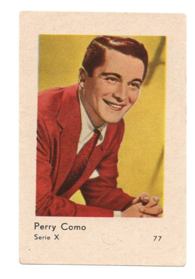 Hellas Jenkki Serie X n:o 77  Perry Como  Purkkakuva.