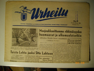 Urheilu lehti Nro 41/1950 (5.11)