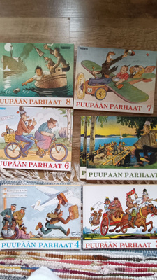 Puupään parhaat 7 kpl 6 erin laista