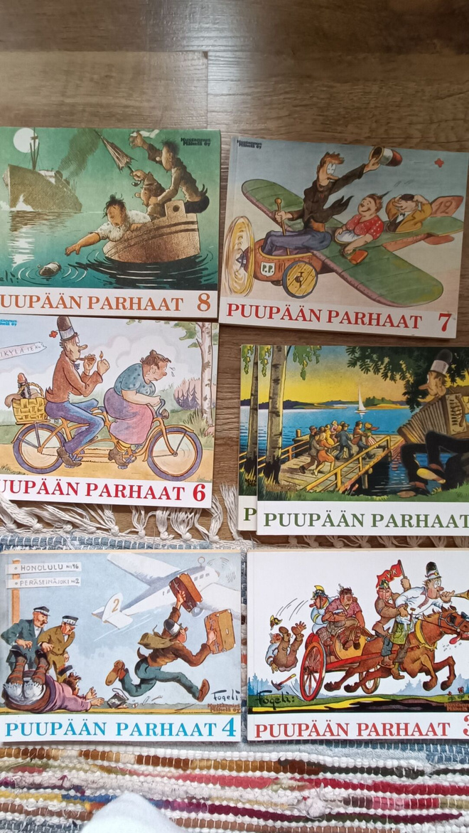 Puupään parhaat 7 kpl 6 erin laista