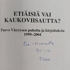 Paavo Väyrynen : Etiäisiä vai kaukoviisautta? : Paavo Väy... - pikkukuva 3