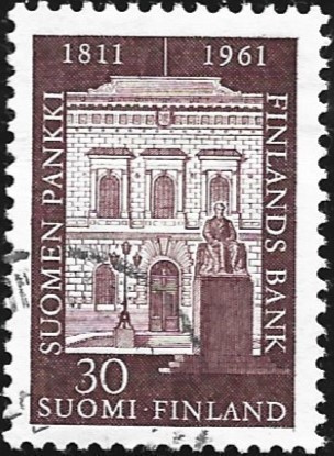 1961 Suomen pankki 150 vuotta leimattu LaPe 542