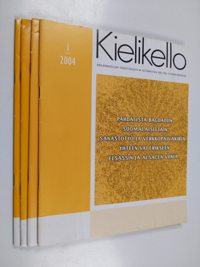 Kielikello 1-4/2004 (vuosikerta) : Kielenhuollon tiedostu...