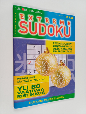 Extreme sudoku 6/2018