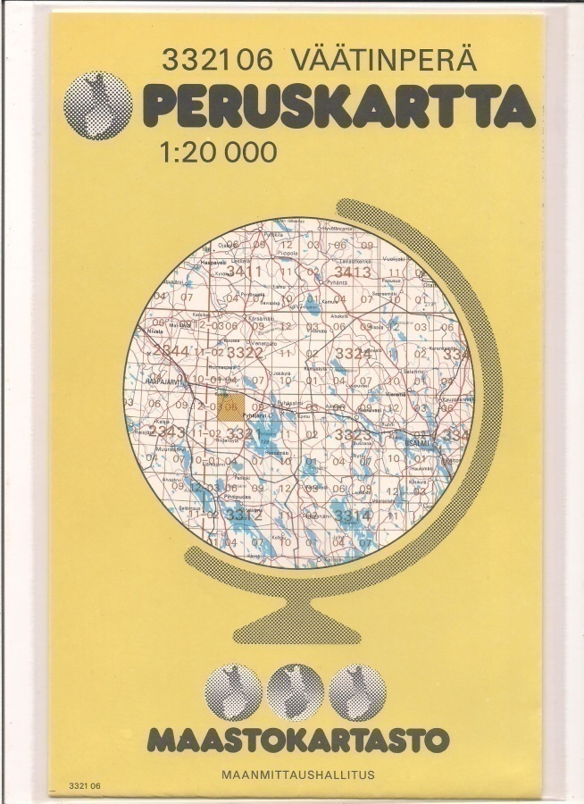 Peruskartta 1:20 000 Väätinperä