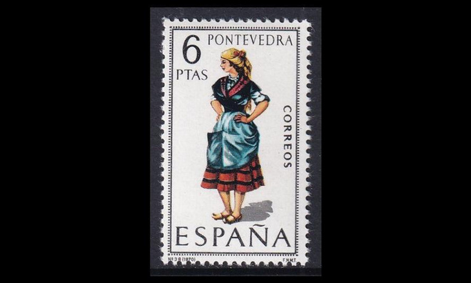 Espanja 1845 ** Kansanpukuja Pontevedra (1970)