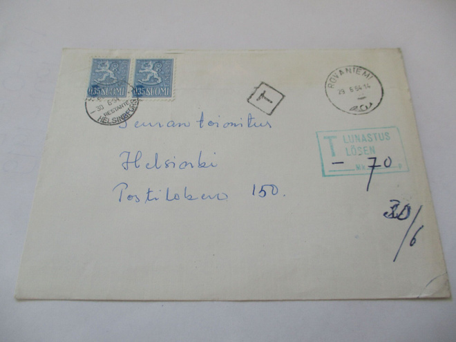 1964 Rovaniemi lunastuskuori Hkiin