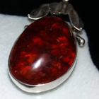 ISO Vintage, Hopea Meripihka riipus baltic Amber - pikkukuva 2