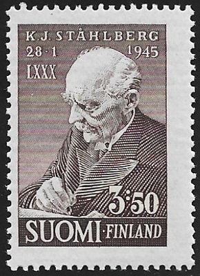 1945 Presidentti K. J. Ståhlberg 80 vuotta ** LaPe 295