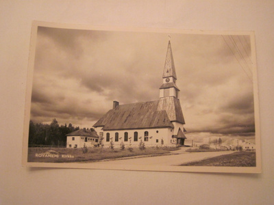 VANHA Postikortti Rovaniemi 1950-l Alkup.Mallikappale