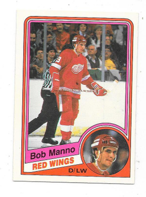 1984-85 OPC #59 Bob Manno , Detroit Red Wings