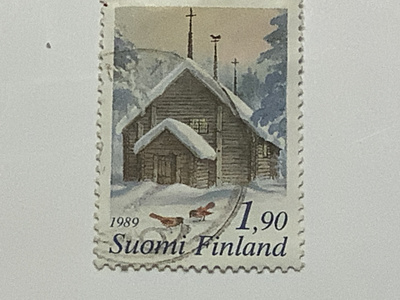 1094 / 1989 Joulu maaseudulla o leimattu