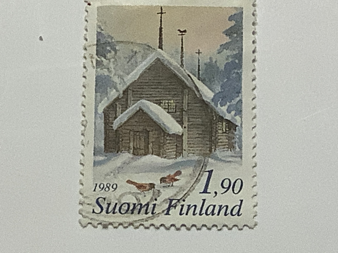1094 / 1989 Joulu maaseudulla o leimattu