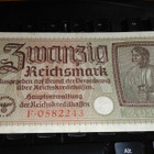 Germany Saksa 20 Mark 1940-45 P139 VF+ - pikkukuva 1