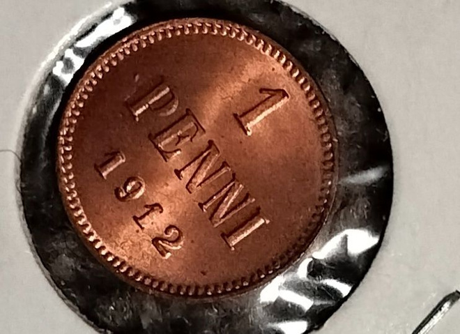 1912 hieno 1 penni