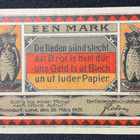 Een Mark - Tonndorf-Lohe, den 30.März 1921. - pikkukuva 2